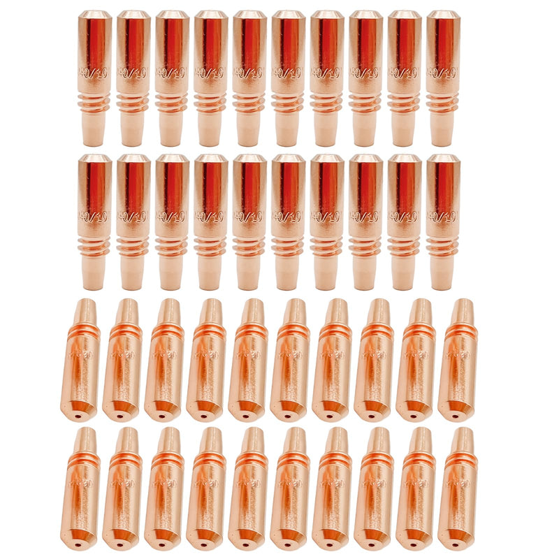 40Pcs 206187 Contact Tips .035-.040'' for Miller Spoolmatic Pro 15A 30A, XR Series, Roughneck C Series MIG Welding Torch 206187-40pcs