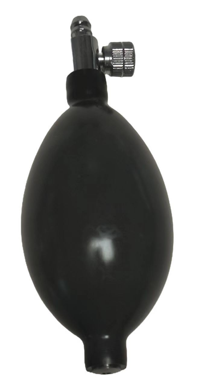 Latex Blood Pressure Bulb, Pressure Bulb Pump, Black Squeeze Bulb Pump for Manually Inflating Blood Pressure Replacement Parts