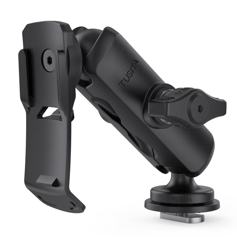TUSITA Track Ball Double Ball Mount with Spine Clip Holder Compatible with Garmin Handheld GPS