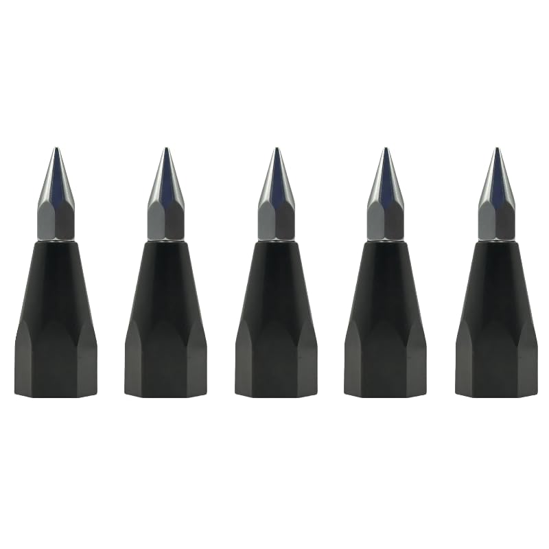 5 Pack Prism Pole Tip Replaceable Sharp - Pointed Surveying Pole Tip - 5/8 Female Thread - Fits GPS Carbon Fiber Pole, Centering Pole Alignment Poles Rod Staff