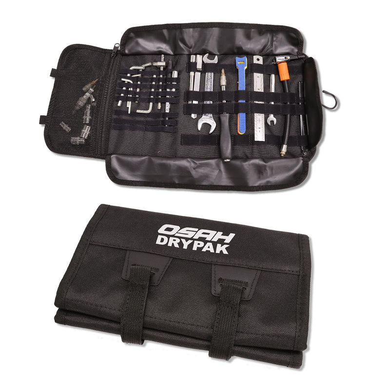Greantour Motorcycle Tool Pack, Tool Organizer Wrench Pack, Motorcycle Small Tool Pack, Off road Bicycle Harley UTV Motorcycle Accessories (Tools Not included) - Black