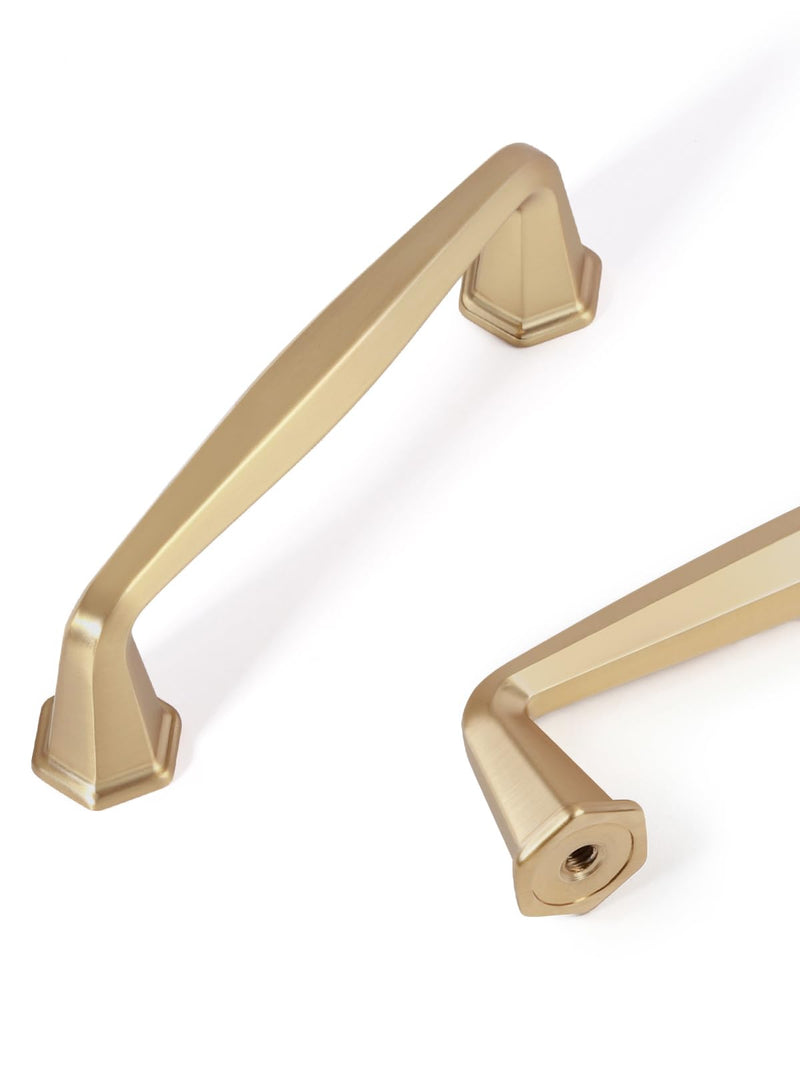 5 Pack Champagne Bronze Cabinet Pulls 3" Hole Center | Drawer Pulls Dresser Handles Hardware Bathroom Zinc Alloy 3"(76mm) hole center 5