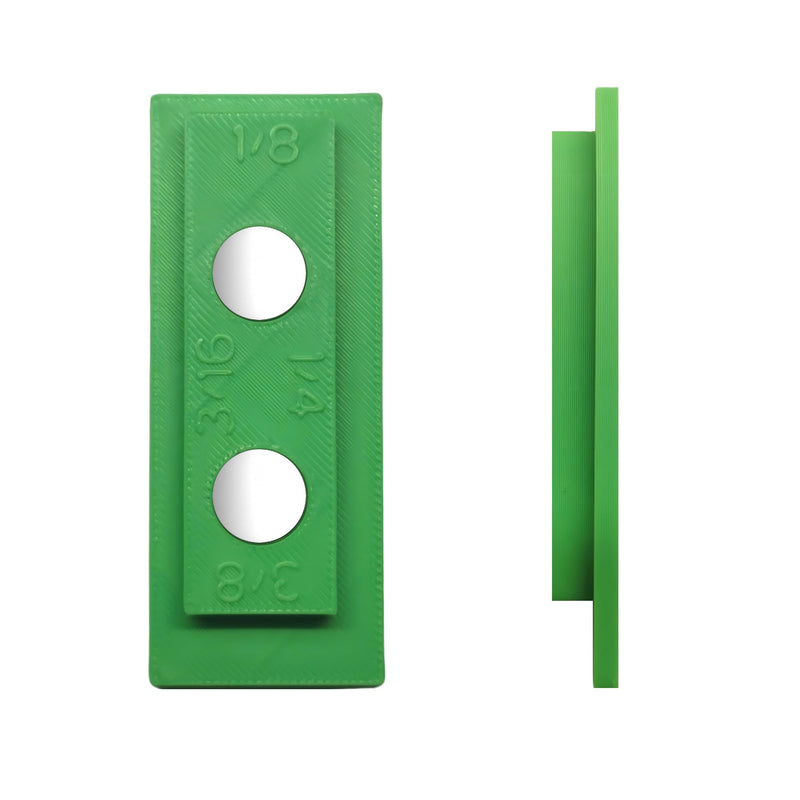 Stud and Trim,4-in-1 Trim Reveal Tool - 1/8", 3/16", 1/4", 3/8" trim reveal gauge for Accurate Jamb Marking,Magnetic Stud Finder for Locate Screws,(Green)
