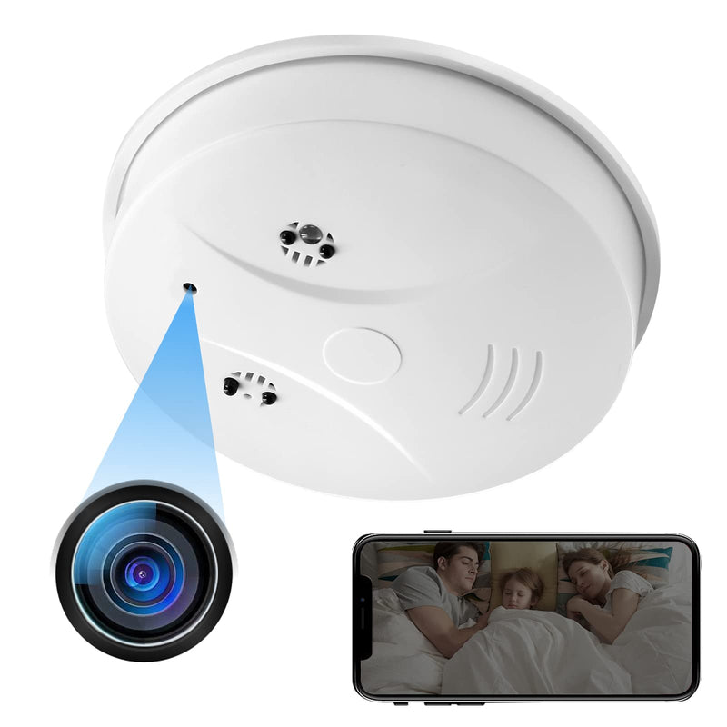 Hidden Camera Smoke Detector Video Small Cam 1080P HD Wireless WiFi Camera with Night Vision & Motion Detection Indoor Security Camera