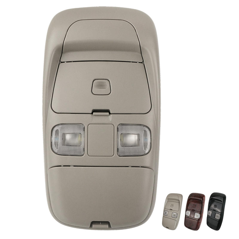 Overhead Console LED Dome Map Light Lamp | for Dodge Ram 1500 1999-2001, Ram 2500 3500 1999-2002 Truck | Replaces SN96TL2AA Interior Cab Lights Storage Assembly (Gray) w/o Display Bezel Gray