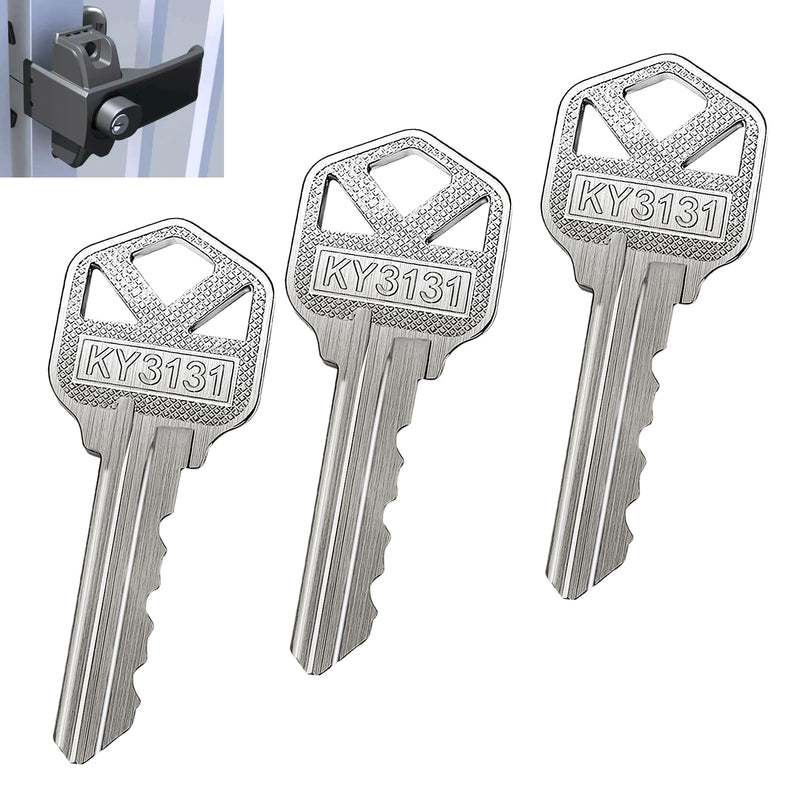 3 Pack 313131 6 Pin Key Replacement Key for Magna Latch Series 3 with Forward Facing Keyhole (New Style) - Also for Lokklatch & MagnaLatch Pool Gate Models