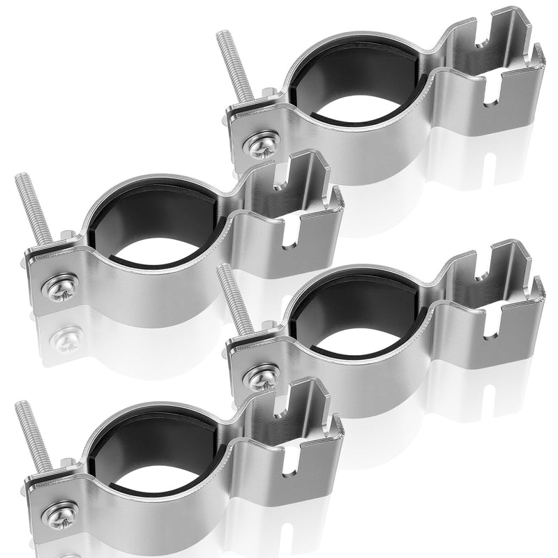 Zonon 4 Pcs Adjustable Upright Clamp Pipe and Drape Clamps Works with 1.5" or 2" Diameter Brackets for Wedding, Banquets, Events, Exhibitions, Parties Backdrop Hanging Accessories