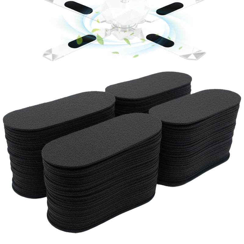 40 Pack Ceiling Fan Filters for Blades, Black Air Purifier Pads 40