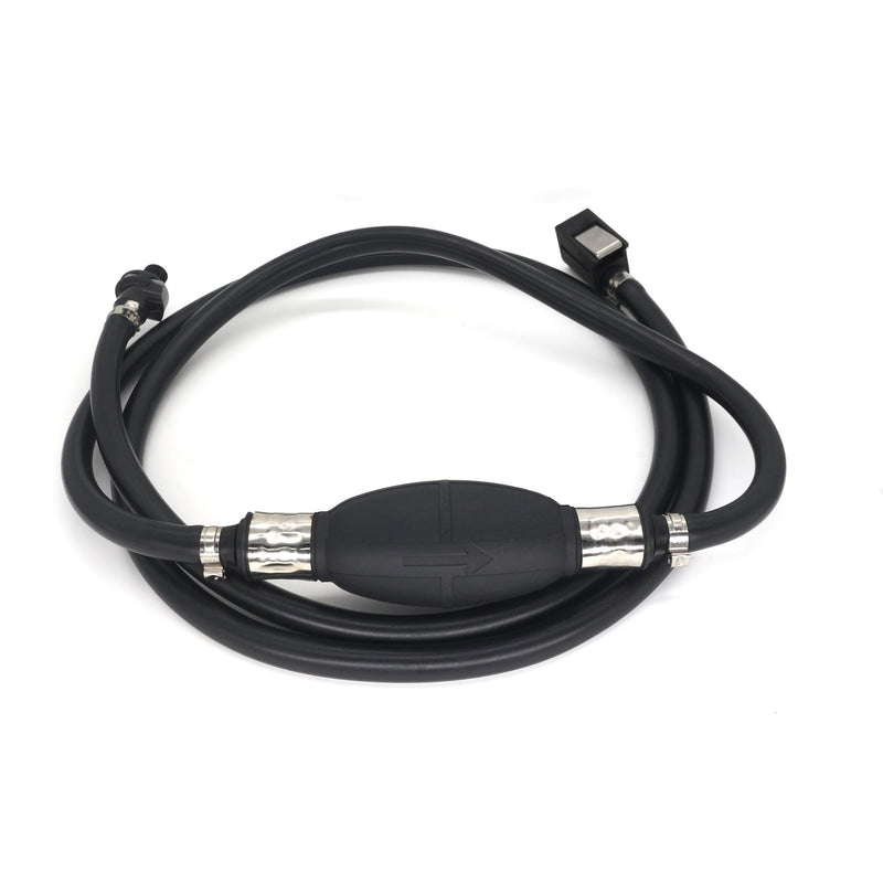 5/16" 7.5FT Outboard Fuel Line Kit with Connectors for Mercury mariner Boat | Includes 8mm Fuel Line With Primer Bulb Fits Universal Sprayless Connector 8838HF6,8838TM6 & 22-13563Q3 Fuel Tank Connector 5/16" Fuel Line with Connectors