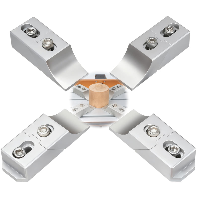 4 Pack Low Profile Side Clamps, Aluminum Side Clamp Vise for Milling and CNC Machines, High-Strength Alloy Up to 60kN, Compact 3.14" x 1.14" x 0.78" Design for Milling, Engraving, Grinding & Drilling