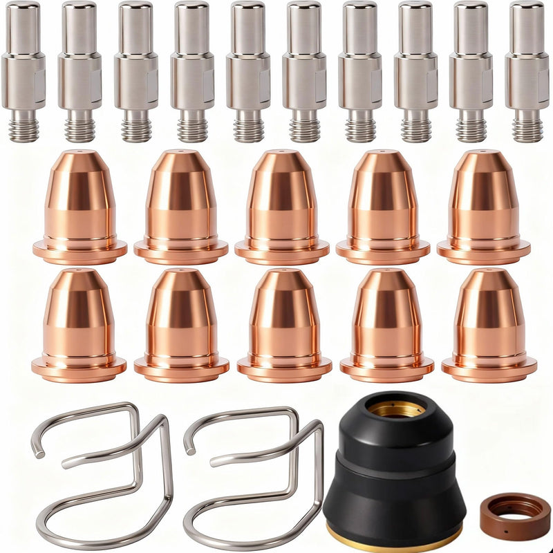 24-pcs plasma Tips Kit for Chicago Electric 95539 95413 60767 95136 97994 and Campbell Hausfeld WK25000AV Plasma cutter WC602002AV WC602004AV (Tip 0.8mm 0.031'')