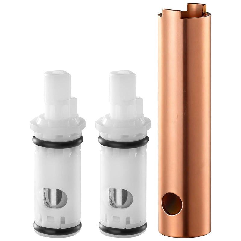 1224 1224B Faucet Cartridge Kit Compatible with Moen Double Handle Faucets and Tub Showers with Removal Tool