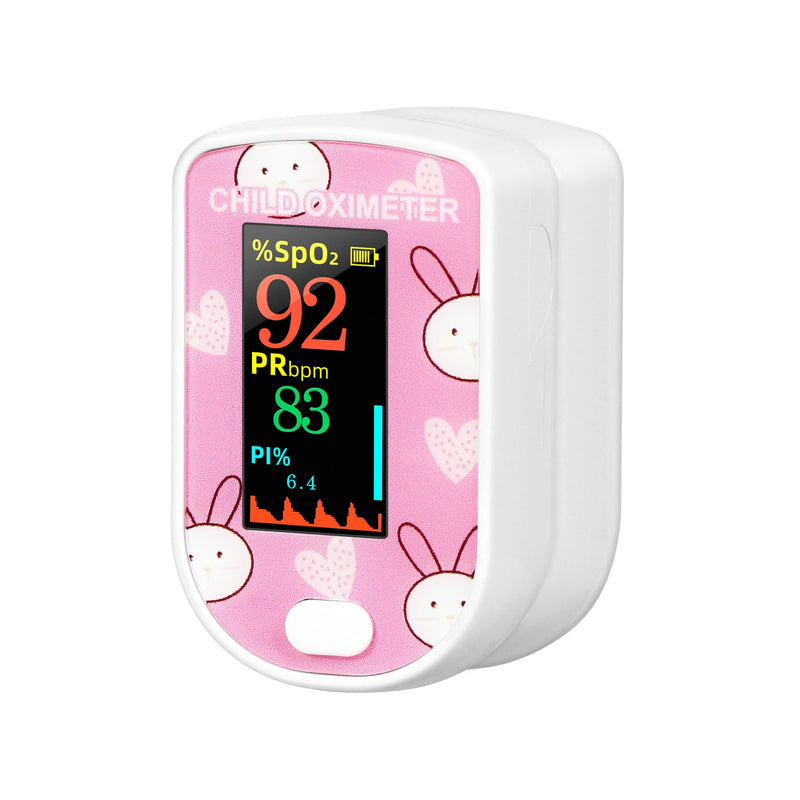 Children Fingertip Pulse Oximeter-Pediatric SpO2 Oxygen Monitor,oximeter for Kids, Cute and Compact Design Made for Children