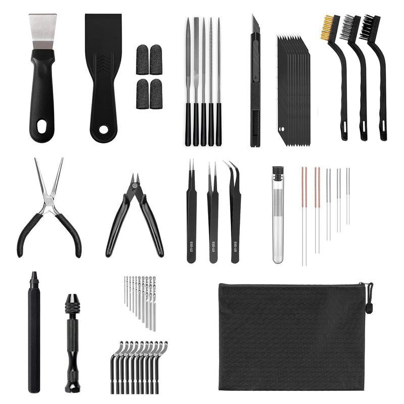 63 Pcs 3D Printer Tools, 3D Printing & Cleaning Tool Kit