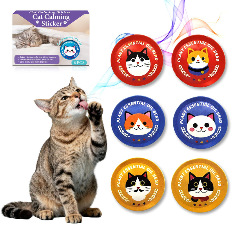 xcivi Pop Patch for Cat Calming Diffuser, Cat Anxiety Relief Stress Reduction, Cat Calming Pheromones Help Anxiety, Enhanced Calming, Cat Calming Patches for Travel, Car & Home Use - NewNest Australia
