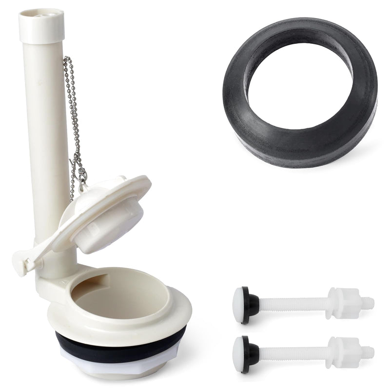 Toilet Flush Valve Replacement for American Standard Champion 4 for Titan for Duravit Toilet Parts Compatible with American Standard 4149a 4215a 4260 4266, Include Flapper Gasket Bolt Kit