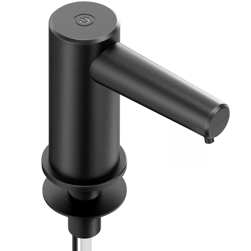 Kitchen Sink Dish Soap Built-in Dispenser, Touchless Electric Embedded Soap Dispenser Pump with 38" Silicone Extension Tube, Designed for Kitchens and Bathrooms (Black)