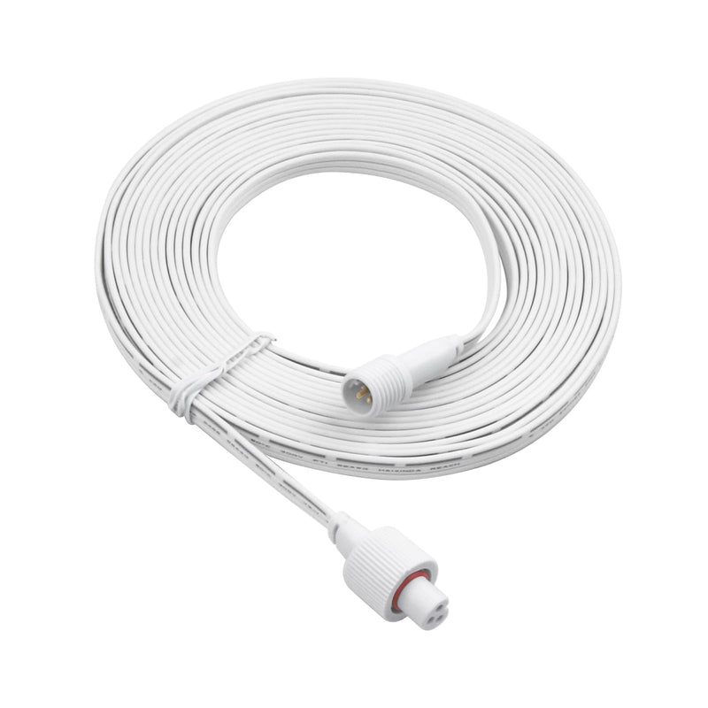 33FT Permanent Outdoor Lights Extension Cable for Go-vee H705 H706 H805 H806 Series（for Other Brands, Please Refer to The Size Drawing,Can only Connect to The Front with Lights） White 33FT
