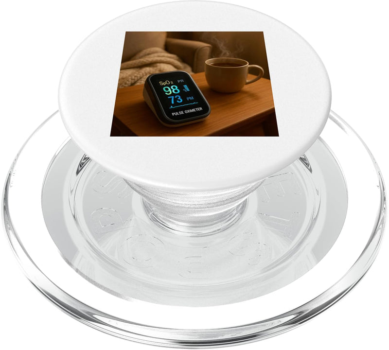 Pulse Oximeter Blood Oxygen Saturation PopSockets PopGrip for MagSafe Magnetic PopGrip