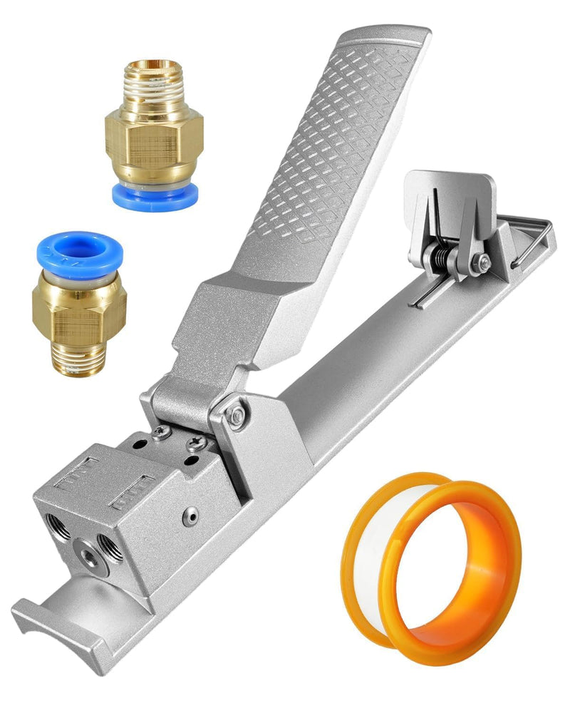 Sand Blaster Machine Pneumatic Switch, Sandblaster Palm Pressing Control, Sandblaster Handle Pneumatic Switch, Grey