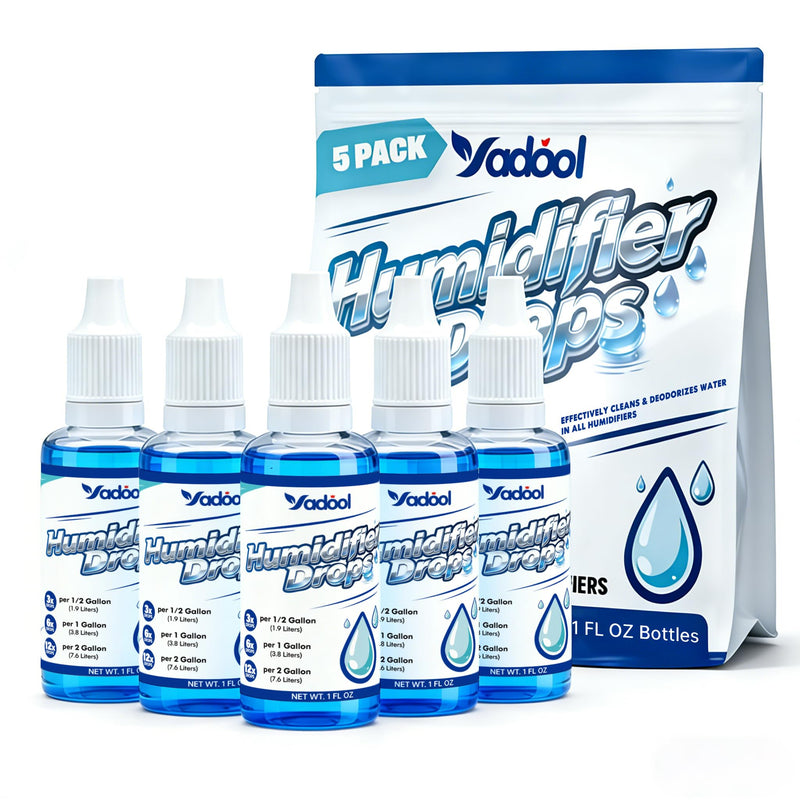 Humidifier Cleaner Drops, 5 Pack, for All Makes & Models, 500+ Day Supply