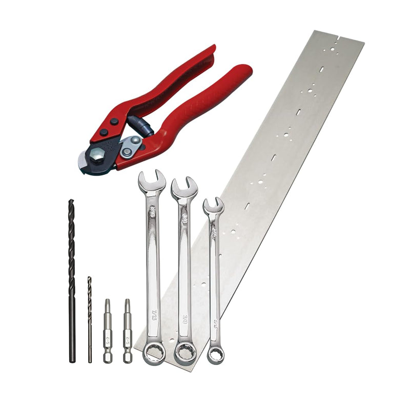 Atlantis RailEasy All-in-One Installation Tools Kit - Includes Drilling Template, Heavy Duty Cable Cutter & Installation Tools Set