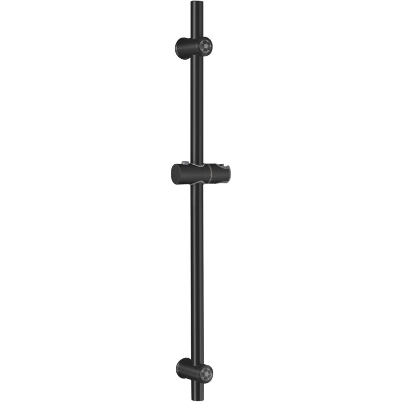 Shower Slide Bar Stainless Steel 32-Inch, Slide Bar Installation Distance 20-28 Inch with Plastic Adjustable Handheld Shower Head Holder for Bathroom Screw Wall Mount Matte Black