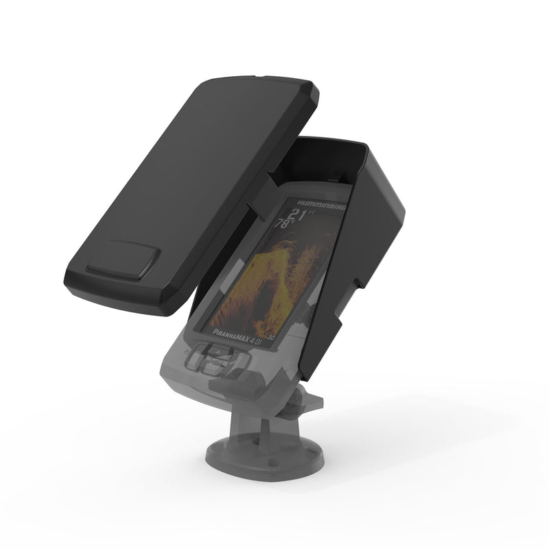 Screen Cover and Sun Visor for Humminbird PiranhaMAX 4 and PiranhaMAX 4 DI, ABS Material, Anti-Glare, Marine Fish Finder Display Shield