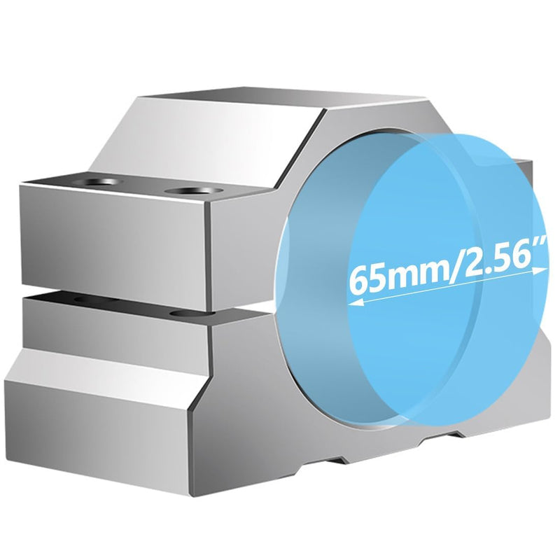 65mm CNC Spindle clamp Motor Bracket - Aluminum Alloy Bracket clamp, Includes 4 Screws, Suitable for Motor mounting on CNC Engraving Machines, CNC Machine Tools, and CNC routers.