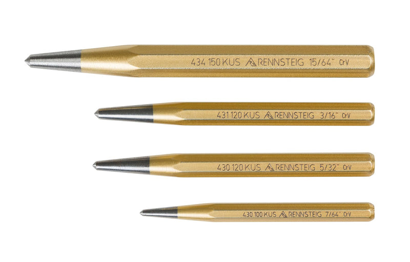 Rennsteig 9R 430 004 4 Pc Center Punch Set