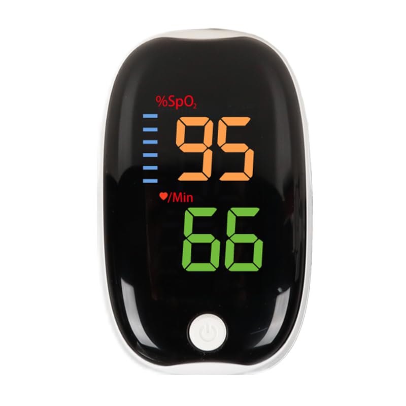Oxygen Monitor Fingertip, Joxozp Pulse Oximeter Oxygen Saturation Monitor Checking SpO2 Level/Heart Rate/PI for Adults at Home Outdoor Sport Use