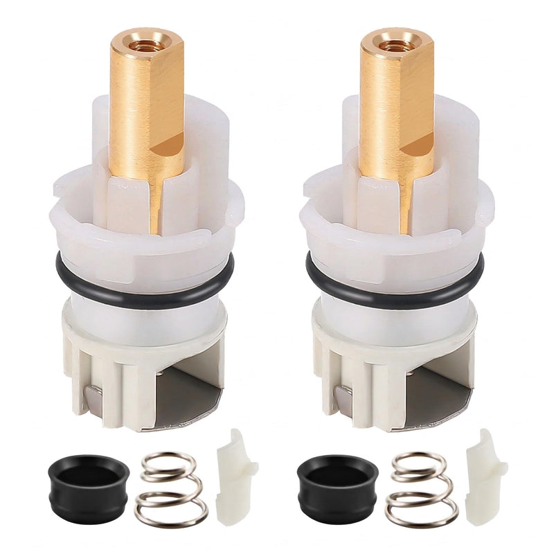 RP25513 Faucet Stem Assembly Replacement with RP4993 Seats and Springs, Compatible with Delta Two-Handle Bathroom, Kitchen, and Tub Faucets, 1/4 Turn Stop Repair Kit (2-Pack)