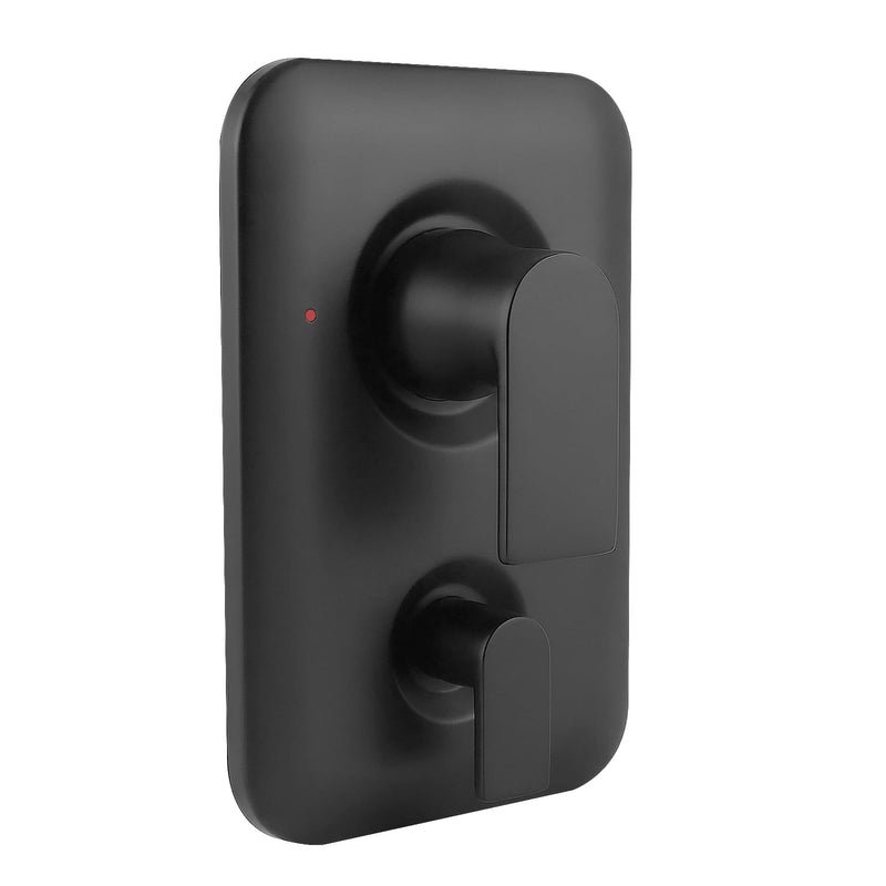 T2470BL Shower Handle 3-Function Transfer Valve Shower Trim Kit, Replacement for Moen T2470BL Genta LX Posi Temp Series, Matte Black (Valve Not Included)
