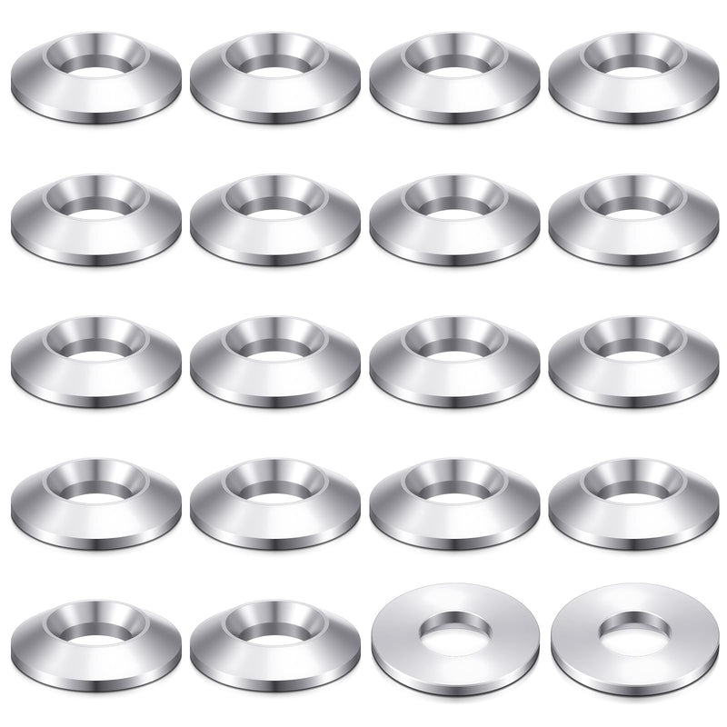 20 Pcs Aluminum Wheel Washer Replacement, 60 Degree Aluminum Wheel Washer for Car Enthusiasts, Repair Technicians, Flat Surface to 60 Degree Lug Taper