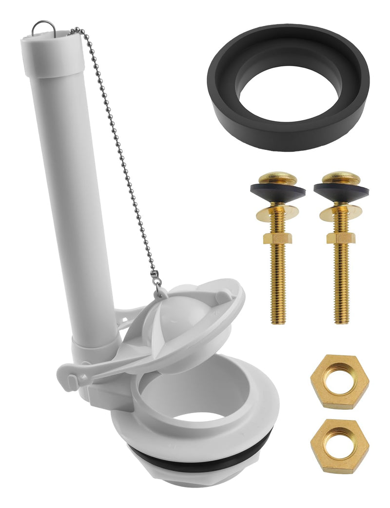 Toilet Flush Valve Fit for American Standard Champion 4/Titan/Duravit/Flush Valve Replace American Standard 4149a/4215a/4260/4266 Toilet Parts, Includes Flapper/Gasket/4PCS Bolt