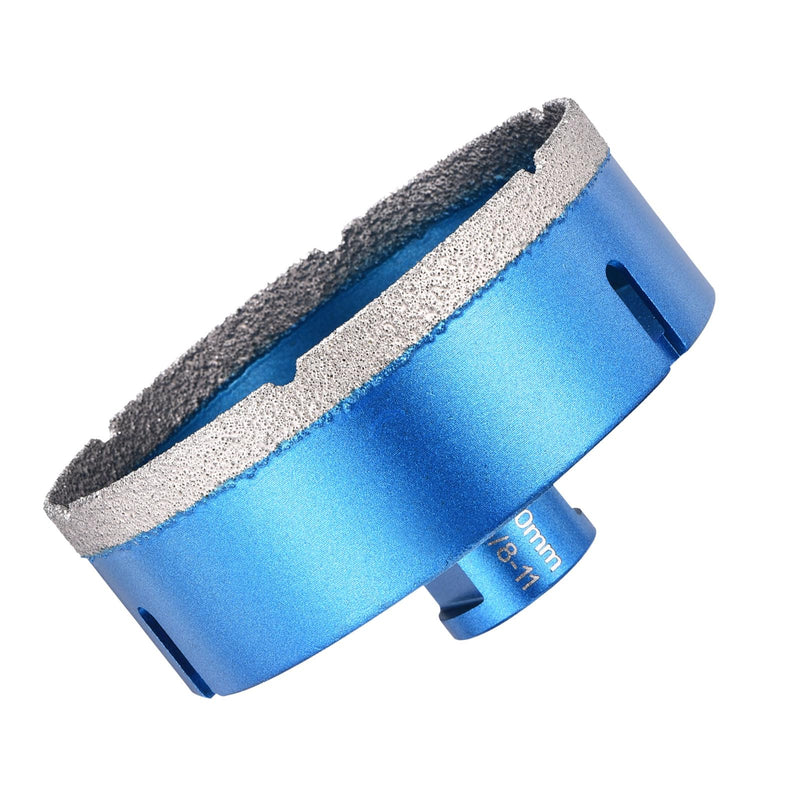 DTGN Diamond Hole Saw 4-17/32" /110mm - 1 PC - Good for Precise Working in Porcelain Tile, Marble, Ceramic - Angle Grinder Diamond Drill Bit - Blue 4-17/32" (110mm)
