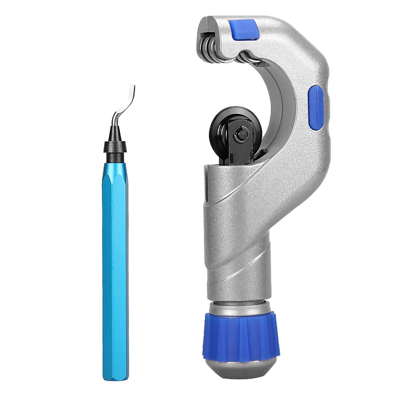 DOMINOX Pipe Cutter Tool Kit 3/16-2 Inch (5-50mm) Outer Diameter, Tubing Cutter with Deburring Tool for for Copper, Brass, Aluminum and Stainless Steel, Tube Cutter Set