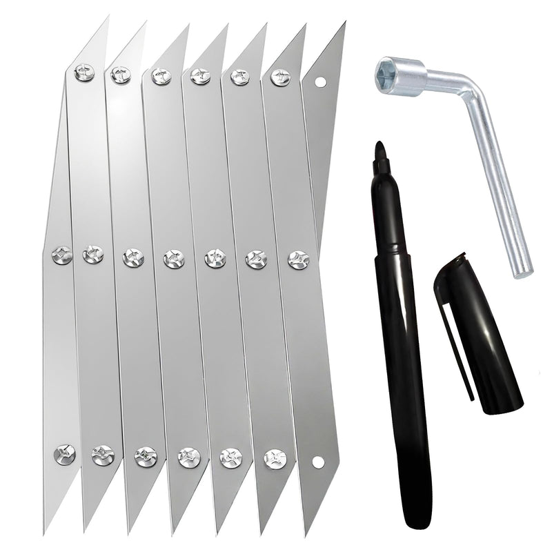 7 Point Center Finder Pro – Precision Measuring Tool for Woodworking, Welding & DIY Projects (Silver 7 Point)