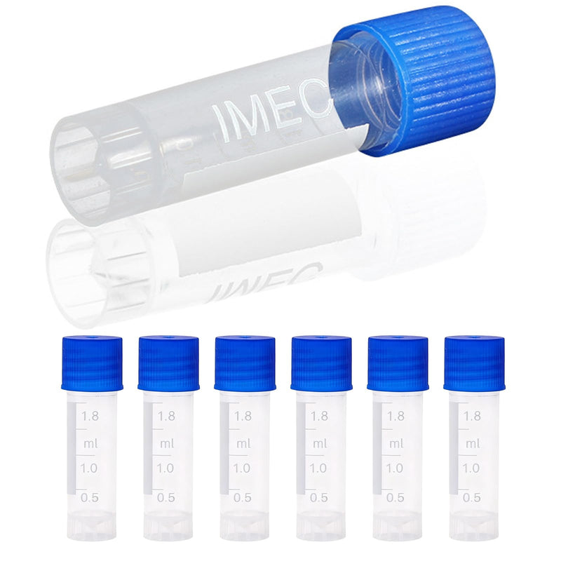 2ml Cryogenic Vials - Self Standing Cryo Tubes,Cryo Sample Tubes with Caps (500 pcs) 500