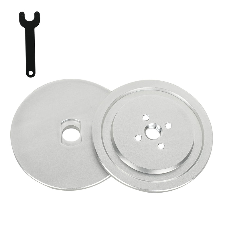 Aluminum Safety Flange Kit for Airway Buffing & Polishing Wheels, Quick Insertable Safety Flange Kit fits 3" Center Plate Airway Buffing Wheels & 5/8" Arbor Hole Model A