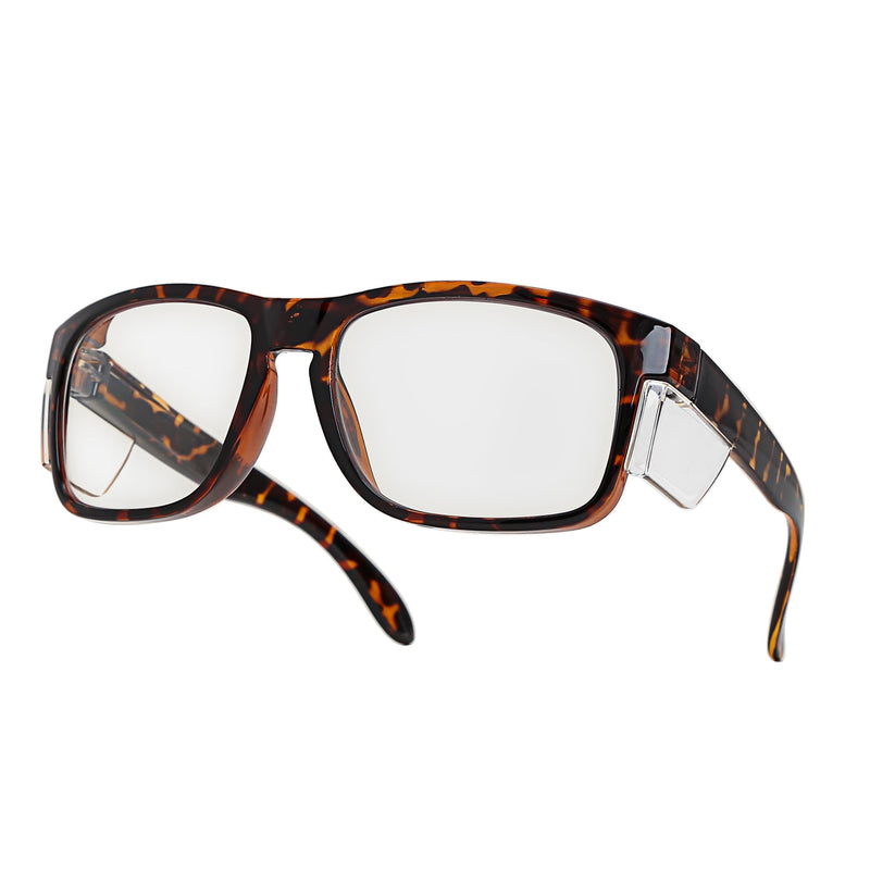 Z87Anti-Fog Photochromic Blue Light Blocking Safety GlassesUV400 Impact Resistant Protective Eyewear, for Men Women Leopard