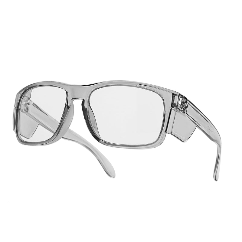 Z87Anti-Fog Photochromic Blue Light Blocking Safety GlassesUV400 Impact Resistant Protective Eyewear, for Men Women Gray