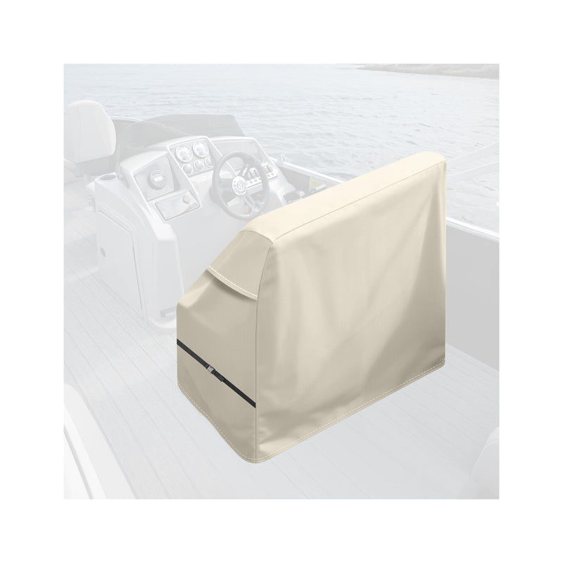 Waterproof Boat Swing Back Seat Cover,Heavy Duty Leaning Post Cover,Waterproof Swingback Cooler Boat Seat Cover(36" W x 20" D x 36" H,Beige) Beige M-36"W x 20"D x 36"H