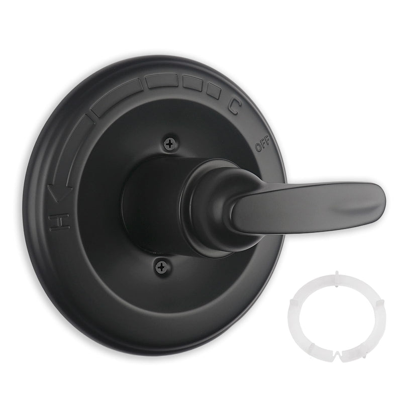 DFD Replacement for Delta 13/14 Series Shower Handle Trim Kit, for Delta R10000 Valve, Cartridge and Valve Not Included, Matte Black