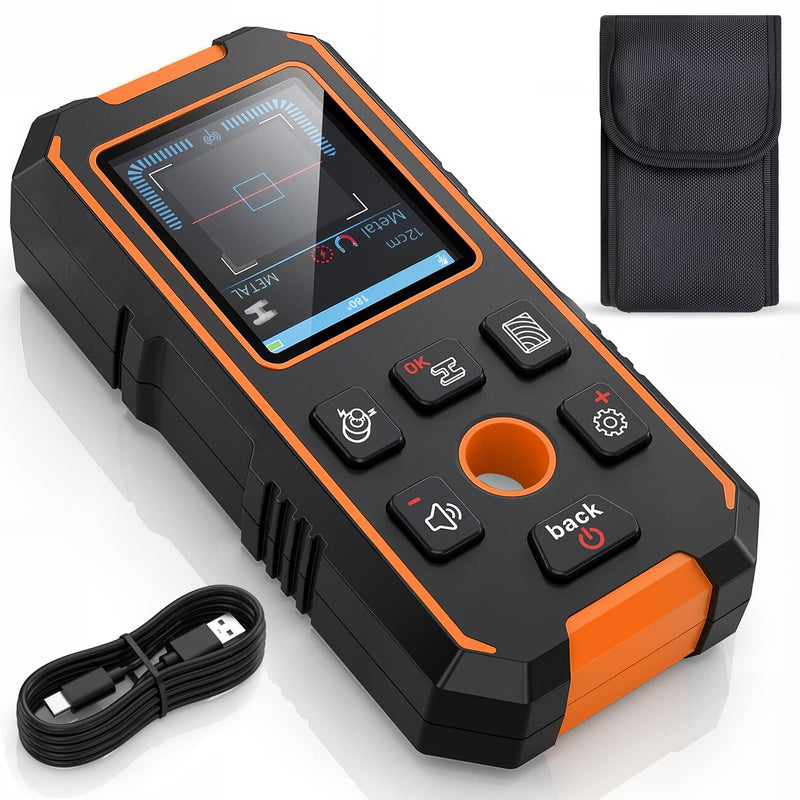 Stud Finder Wall Scanner, 3 in 1 Magnetic/Non-Magnetic Stud Finder Tool, Electronic Wall Wood Metal Stud Detector Locator with LCD Display & Audio Alarm, Upgraded Sensor for AC Wire Joist Pipe