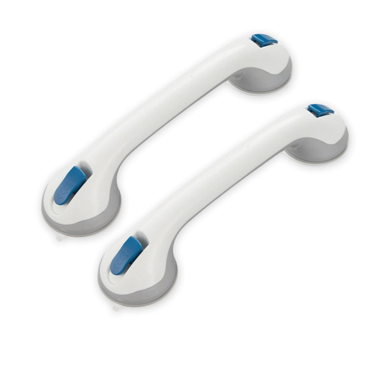 Grab Bars for Bathtubs and Showers, Suction Cup Shower Handle, Removable No Drill Bathroom Safety Assist Grip, Tool Free Install for Seniors and Adults, Shower, Tub, Toilet, RV, 2 Pack