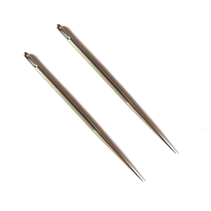 LULAOLIU Titanium Marlin Spike - Paracord Needle Tool & Knot Tying Tool for Rope Splicing - Ideal Boat Gifts for Men (2Pcs Triangular Perforation) 2Pcs Triangular Perforation