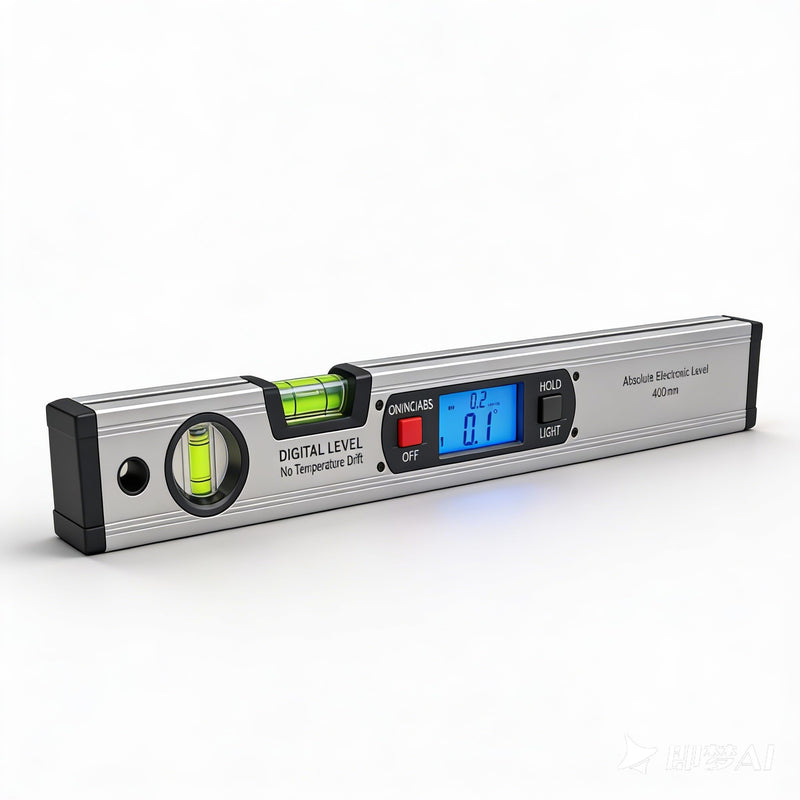 16.3 Inch Digital Level with Backlit LCD High-Precision Inclinometer (0.1° Accuracy), 360° Angle Finder with Magnetic Base & ABS/INC Modes for Construction, Woodworking, Metalworking 16.3 Inch