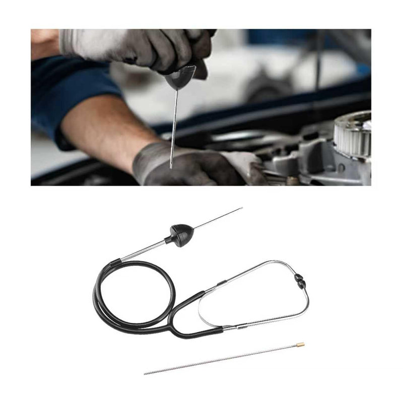 Car Mechanic Stethoscope, Auto Cylinder Noise Diagnostic Tool with Extended Probe, Professional Engine Sensitive Hearing Tool for Truck SUV Motorcycle, Car Accessories