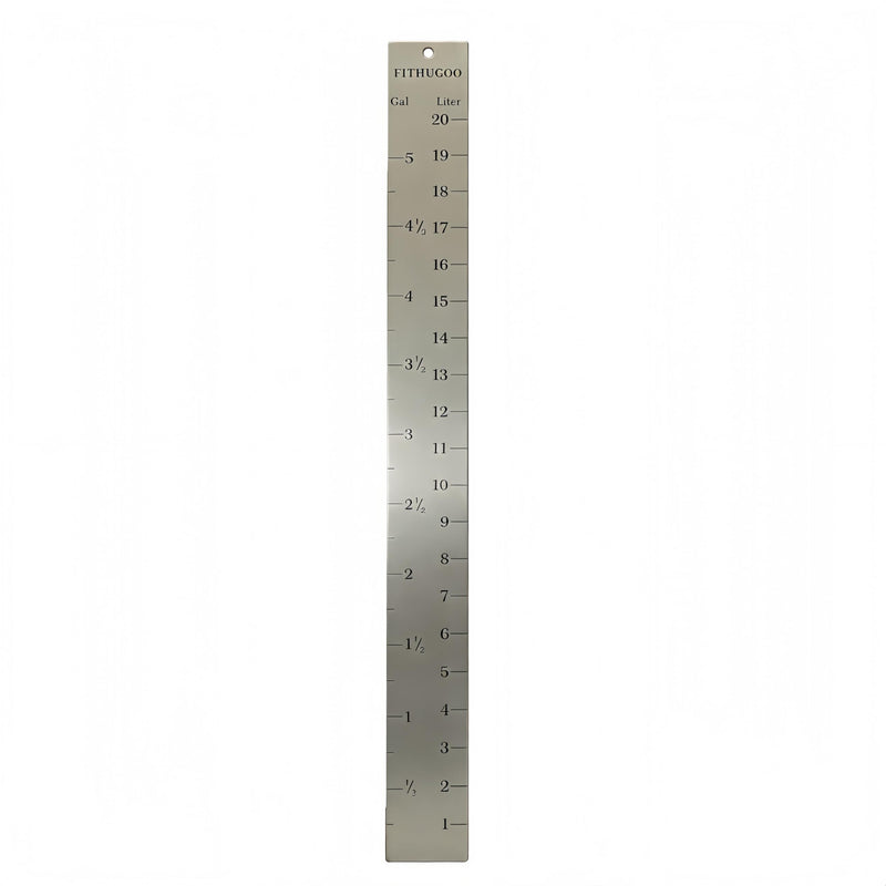 5 Gallon Bucket Depth Gauge, Liquid Level Measure Stick with Inch/Gallon Marks for Paint, Water, Chemical, Farming Small